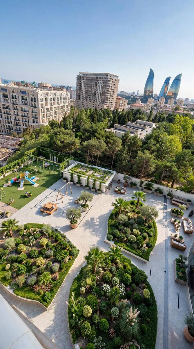 4-otaqlı yeni tikili, Yasamal r., 224 m² — Mənzil, Bakı (5)