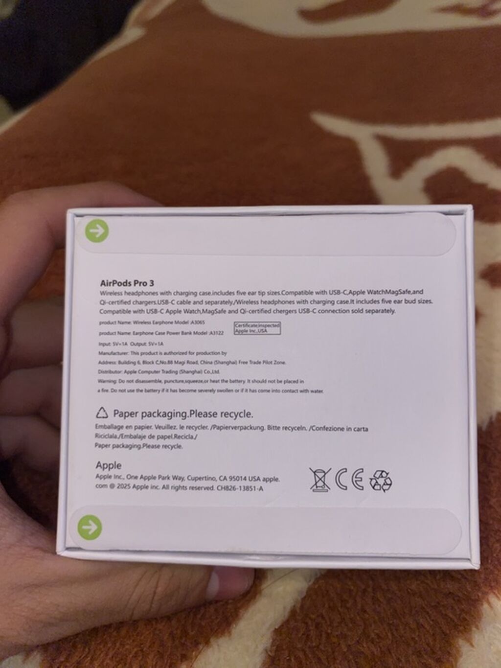 Yeni Simsiz (Bluetooth) Qulaqcıqlar, Apple, rəng - Ağ — Qulaqcıqlar, Bakı (5)