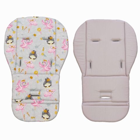 Uşaq arabası üçün döşək Softcare, boz/balerina, 78х33 sm — Bakı