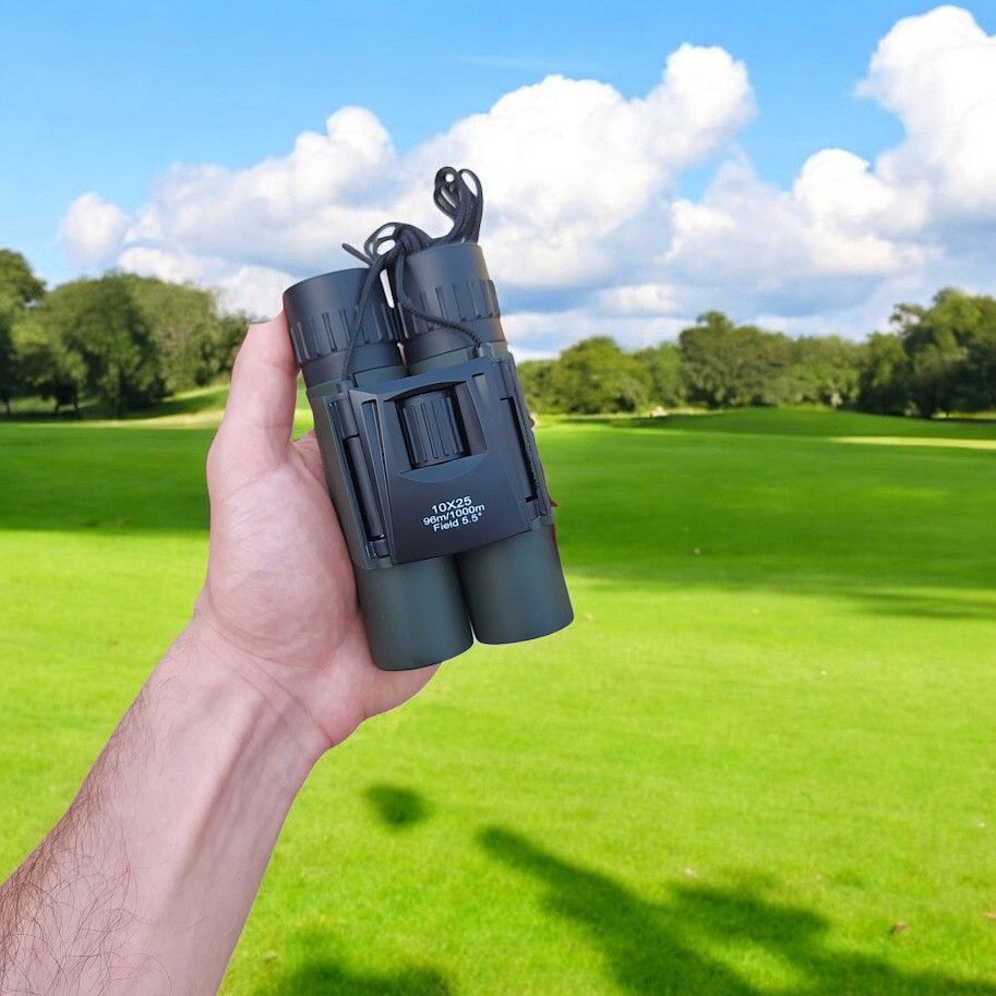 Binokl Comet 10x25, 11.5x6x3 sm, qara/yaşıl — Mallar, Bakı (2)