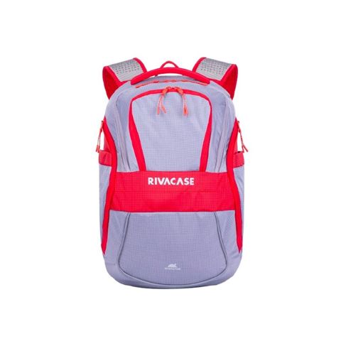 Noutbuk üçün bel çantası Rivacase 5225 Grey/Red Laptop backpack 15.6 — Almal — Laptop Accessories