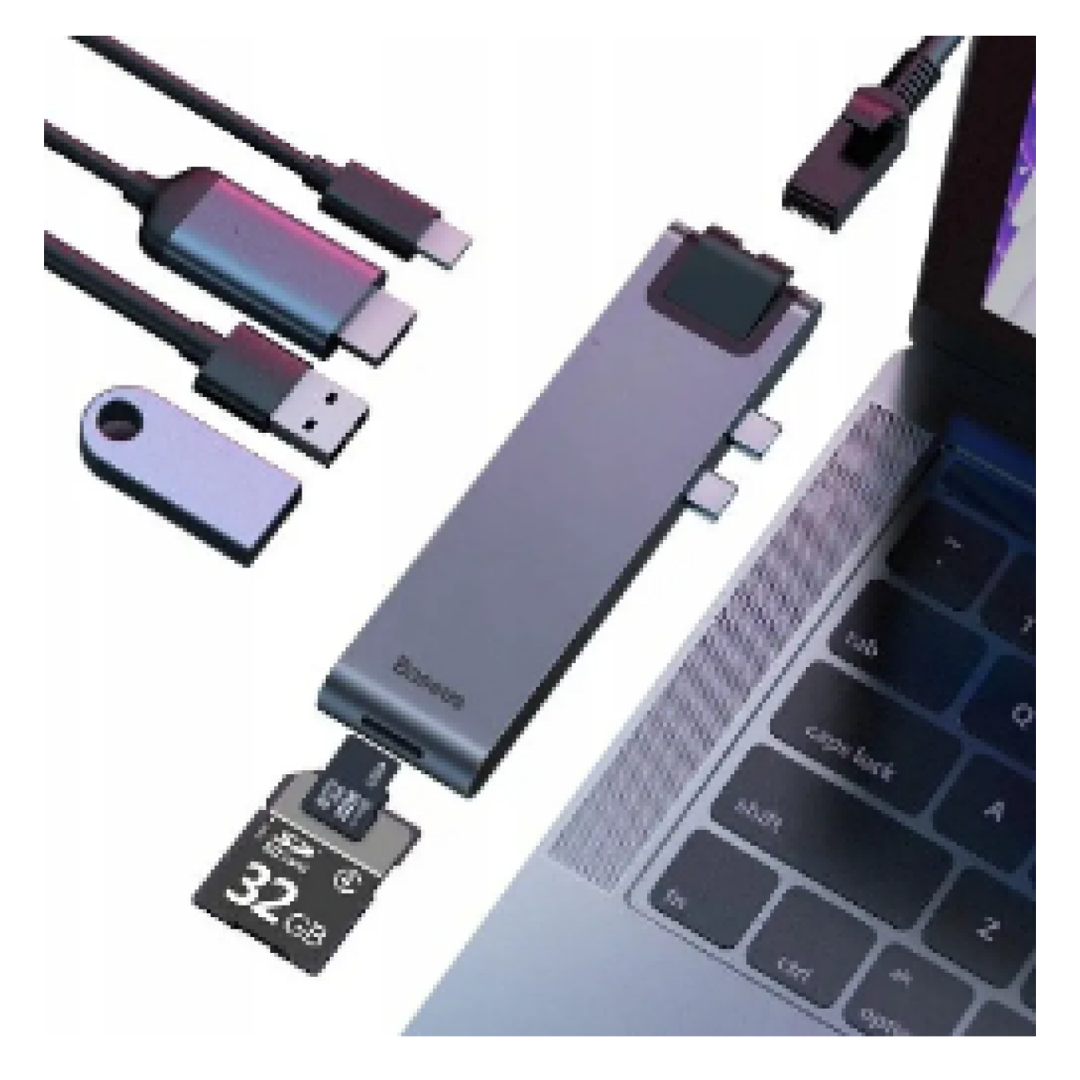 Adapter Baseus Thunderbolt C+Pro (CAHUB-L0G) — Telefonlar və qadjetlər, Bakı (2)
