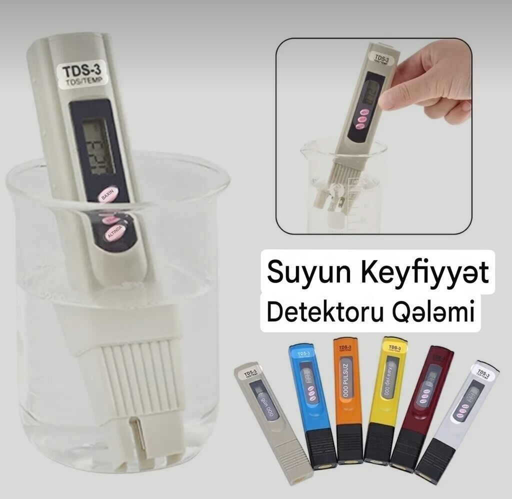TDS-3 Suyun Keyfiyyət Detektoru Qələmi - Tətbiq: İçməli su — Ölçü alətləri, Bakı (2)
