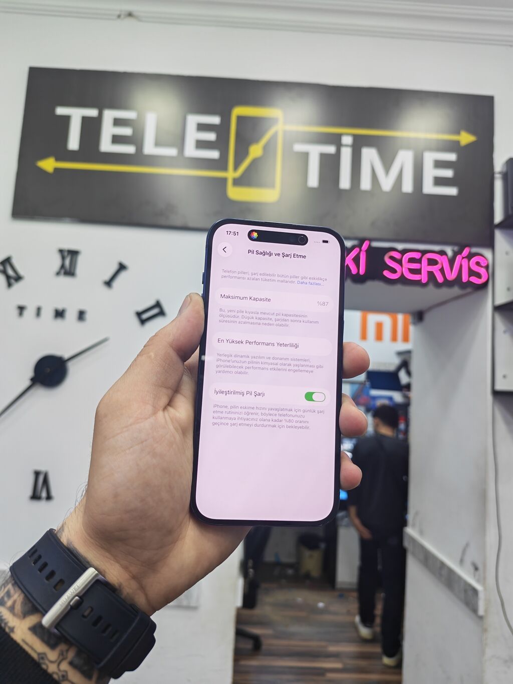 IPhone 14 Pro, 128 GB, Blue Titanium, Zəmanət, Simsiz şarj, Face ID — Apple iPhone, Bakı (2)