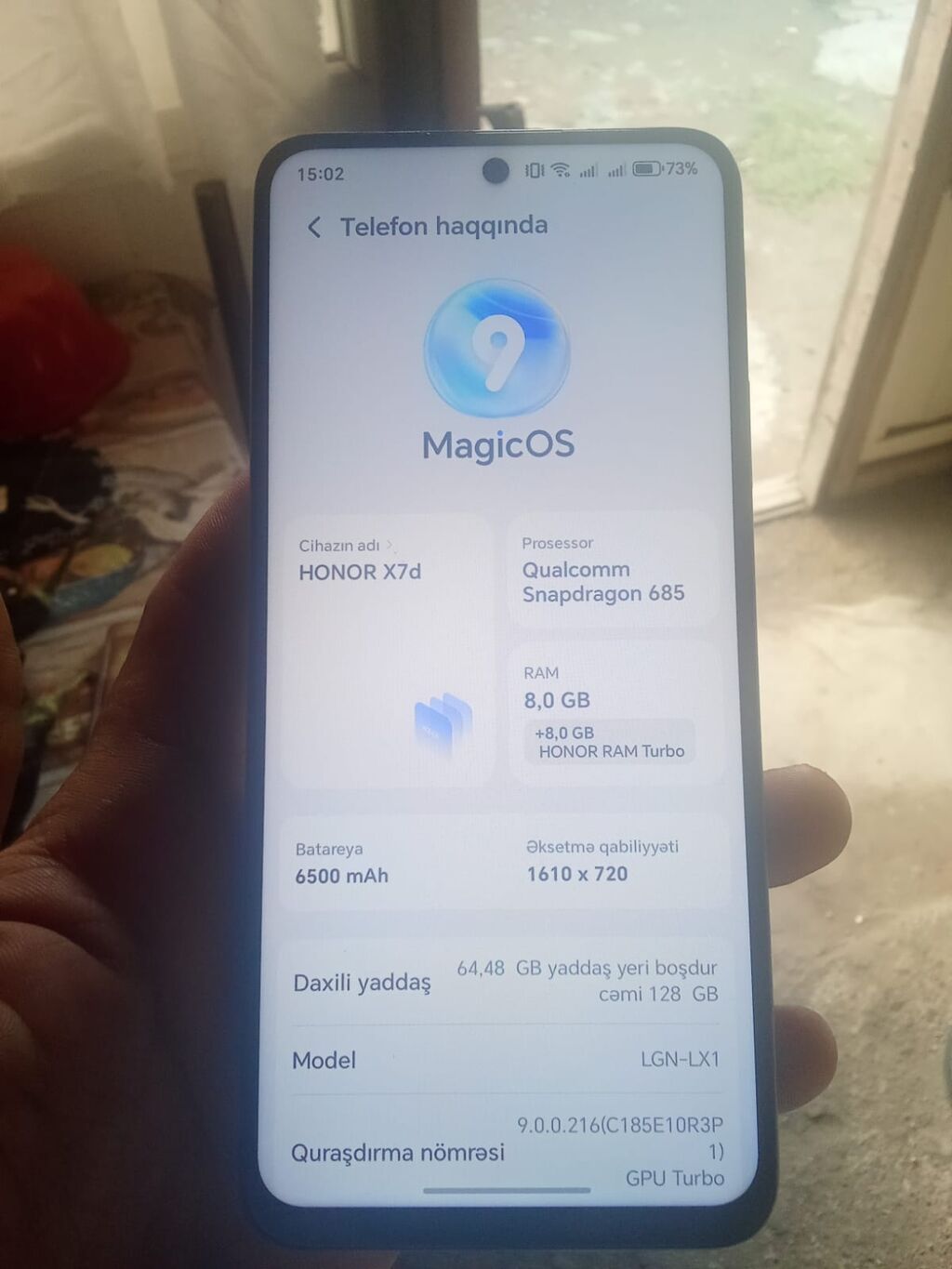 Honor X7d, 128 GB, rəng - Ağ — Honor, Bakı (4)