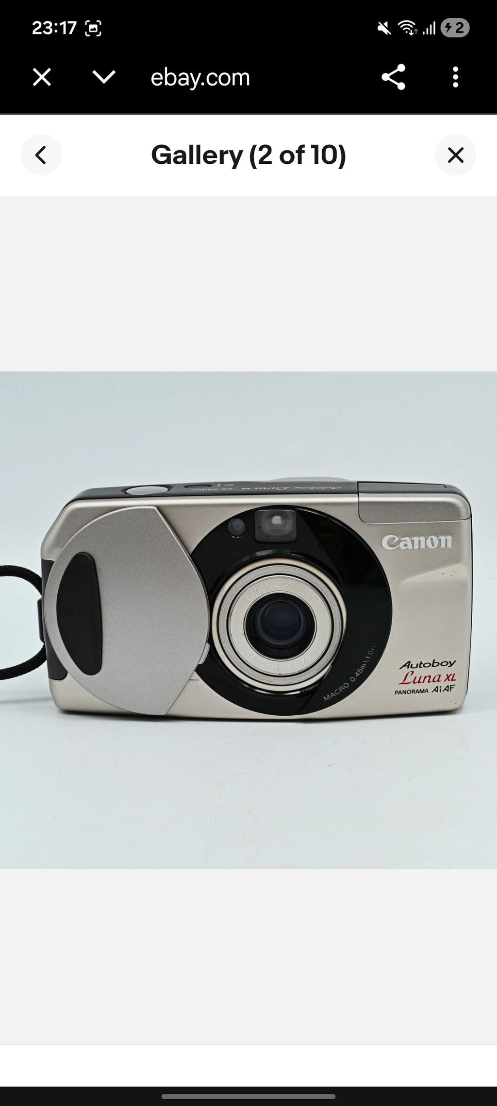 Canon Autoboy Luna XL (Panorama AiAF) 35mm plyonka fotoaparatı — Fotoaparat, Bakı (2)