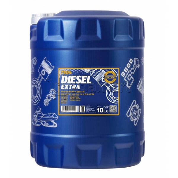 Mühərrik yağı Mannol 7504 Diesel Extra 10W-40 10L Plastic — Yağlar və texniki mayelər, Bakı