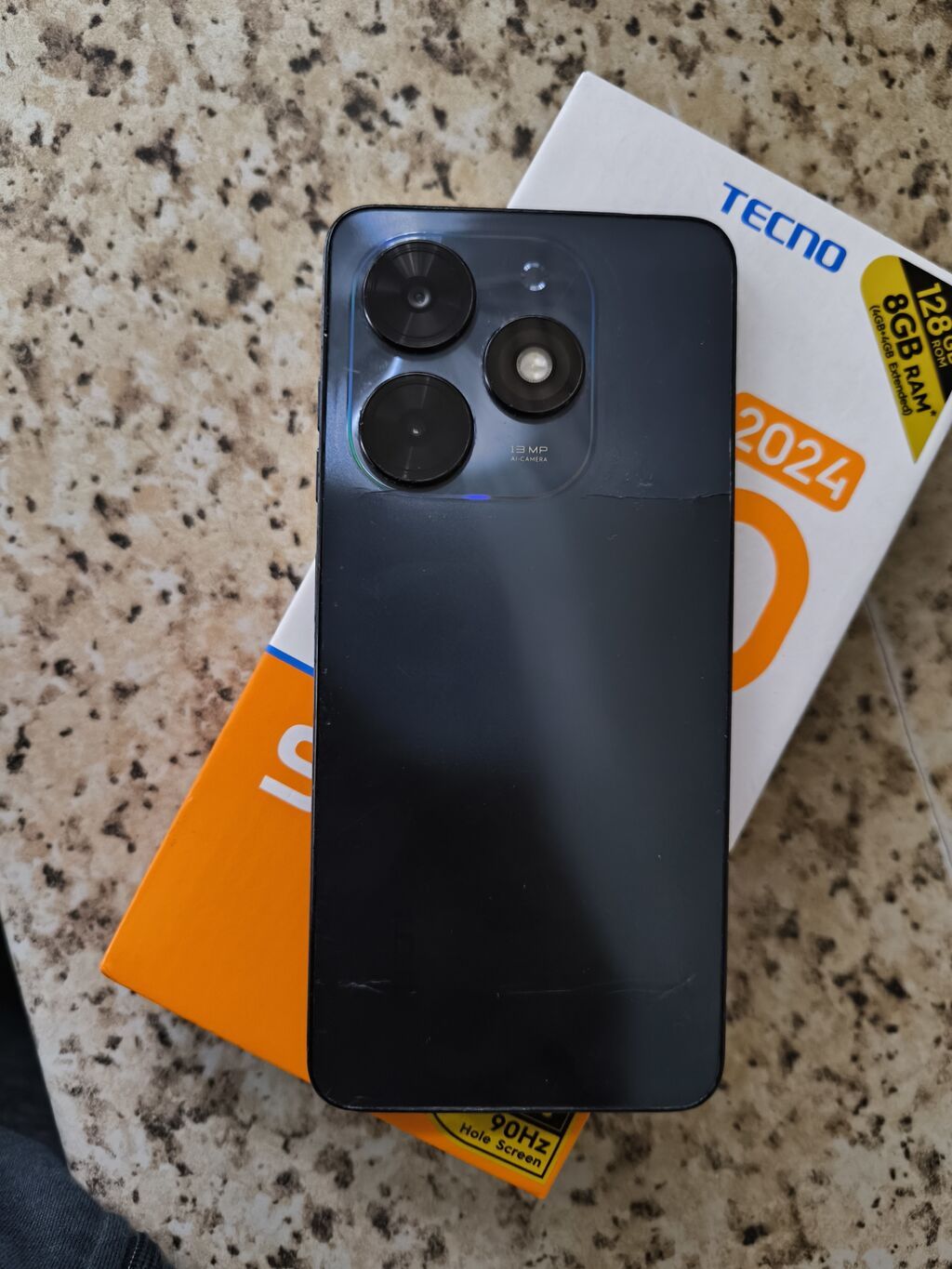 Tecno Spark Go 2024, 128 GB, rəng - Göy, Sensor, Barmaq izi, İki sim kartlı — Tecno, Bakı (2)
