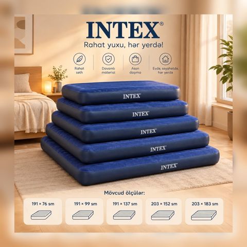 Hava döşəkləri İntex — 29.99 ₼ · Bakı · Mebel Hava döşəkləri İntex — Bakı