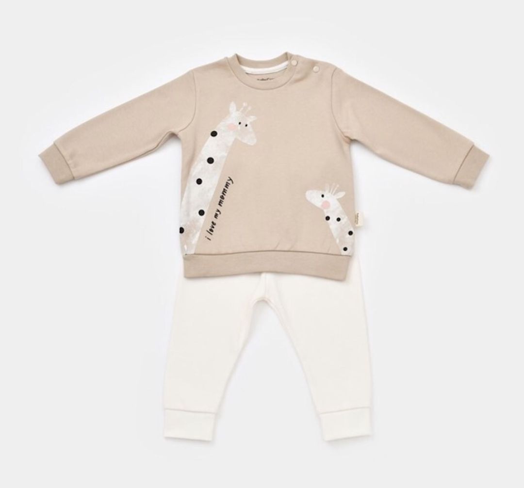 Oğlanlar üçün şalvarlı dəst BabyCosy CSY2013, rəngbərəng, pambıq, ölçü 12-18 ay — Mallar, Bakı