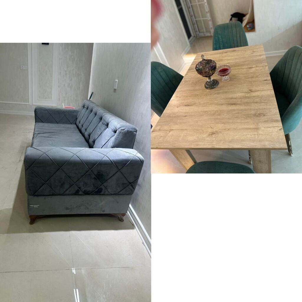 Desti 280azn. Masa desti 4 stulla. Divan (acilmir baza yoxdur Tek — Yumşaq mobilya dəstləri, Bakı