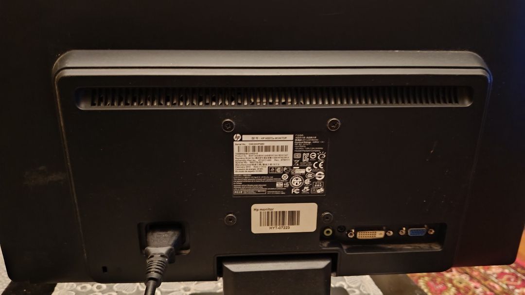 "HP W2072A" monitoru — Kompüterlər və noutbuklar, Bakı (3)