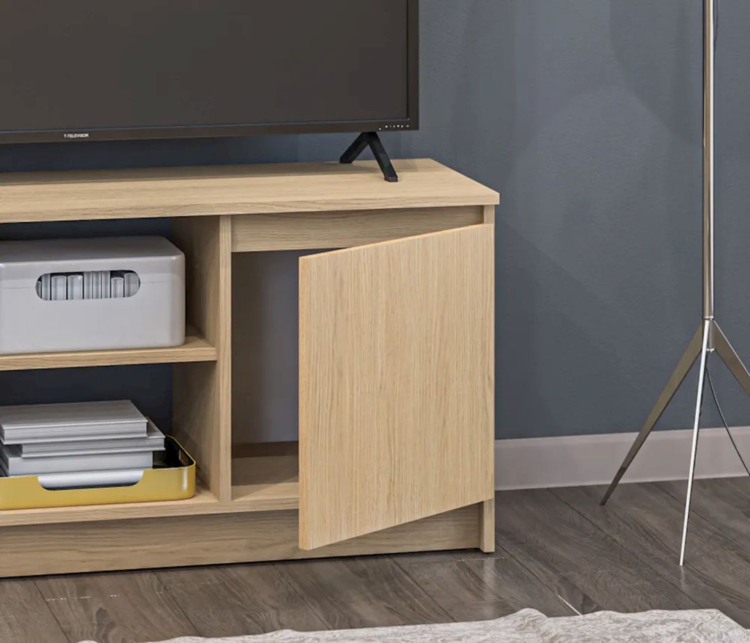 TV üçün tumba Letta 3563 TV1, 119x39.3x53.2 sm, Ldsp, qəhvəyi — Mallar, Bakı (3)