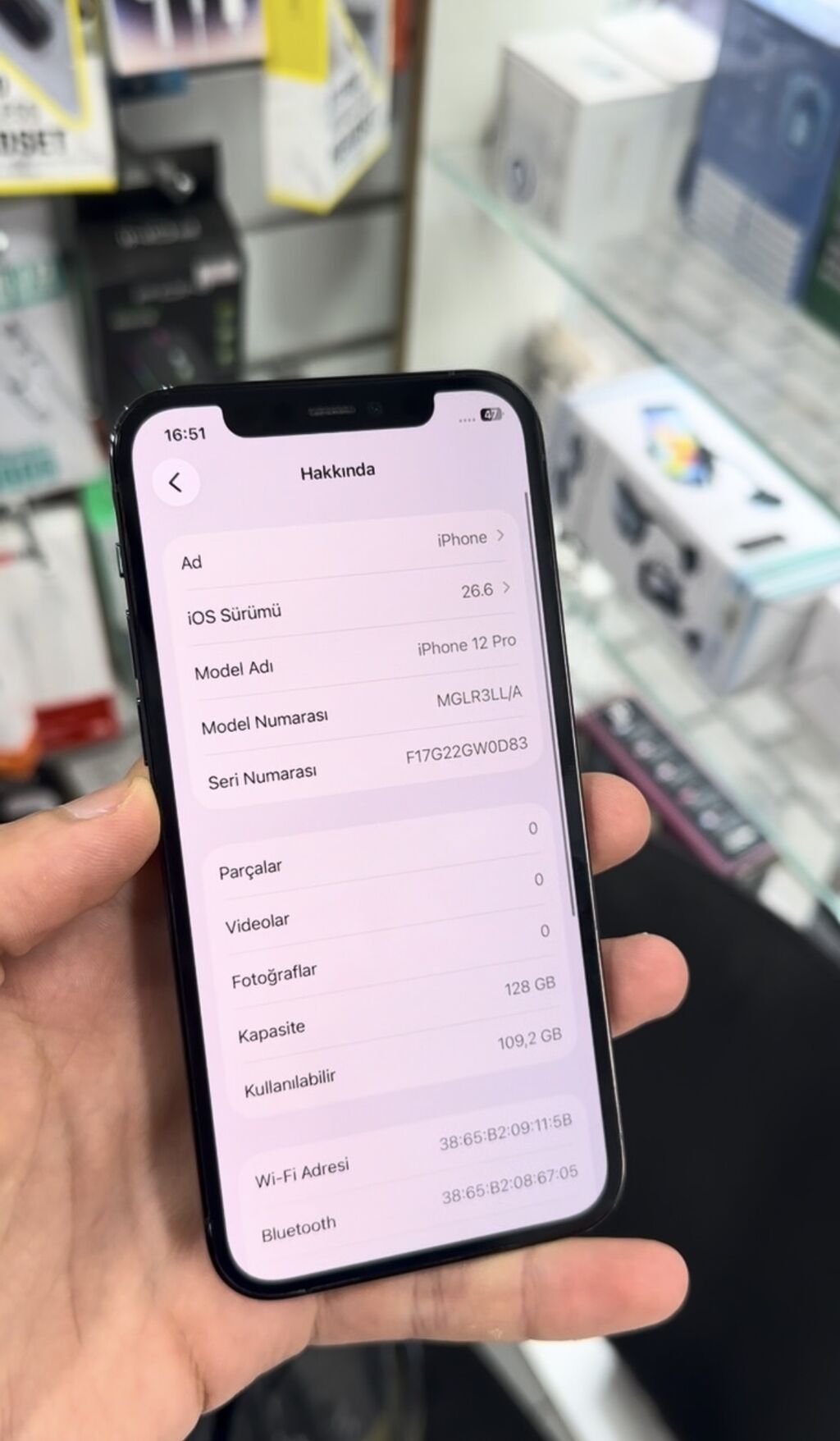 IPhone 12 Pro, 128 GB, Pacific Blue, Zəmanət, Kredit, Simsiz şarj — Apple iPhone, Bakı (3)