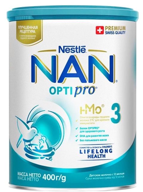 Quru südlü qatışıq Nestle Nan Opti Pro 3, 400 q — Bakı