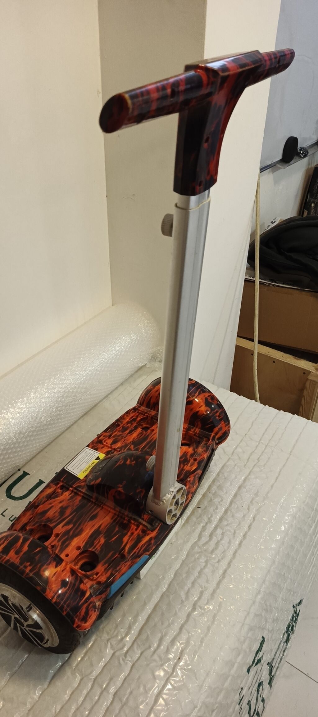 Elektrikli hoverboard (özünü-tarazlayan skuter) – alov naxışlı gövdə — Hiroskopler, Bakı (3)