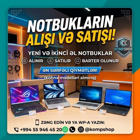 Noutbukunuzu Satmaq İstəyirsiniz? Nağd Və Sürətli Alış Niyə məhz — Bakı