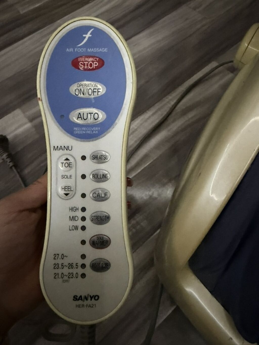 Sanyo HER-FA21 “Air Foot Massage” ayaq və baldır masaj aparatı — Masaj aparatları, Digah (2)