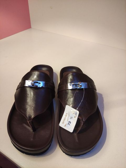 Kişi üçün dəridən barmaqarası sandal – Freda Lion Original Shoes — Bakı