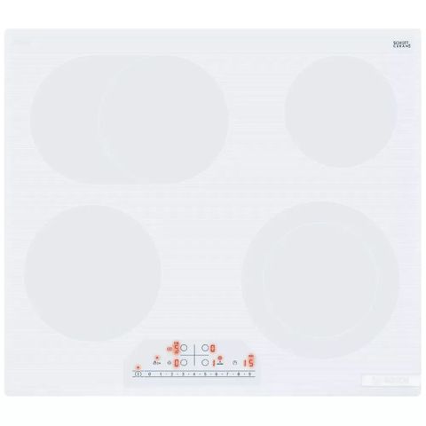 Bosch PKN652FP2E Elektrik Plitə – 4 Zona, Şüşə-Keramika Səth, Ağ — Bakı
