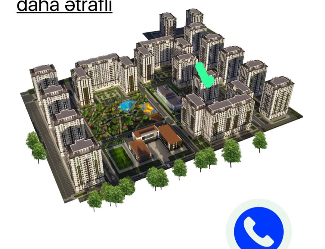 Satılır 3 otaqlı yeni tikili 102 m² — Mənzil, Xırdalan