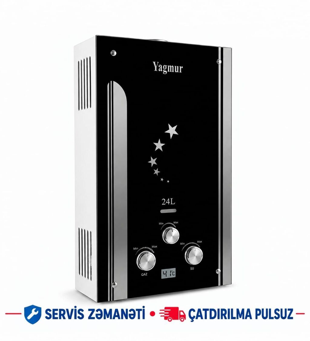 Pitiminutka Yagmur, 24 l/dəq, Yeni, Kredit yoxdur, Pulsuz çatdırılma, Rayonlara çatdırılma — Su qızdırıcılar, Bakı