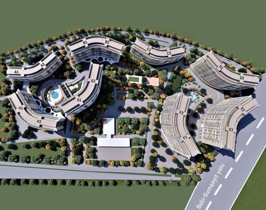 Satılır 2 otaqlı yeni tikili 73 m² — Mənzil, Bakı (6)