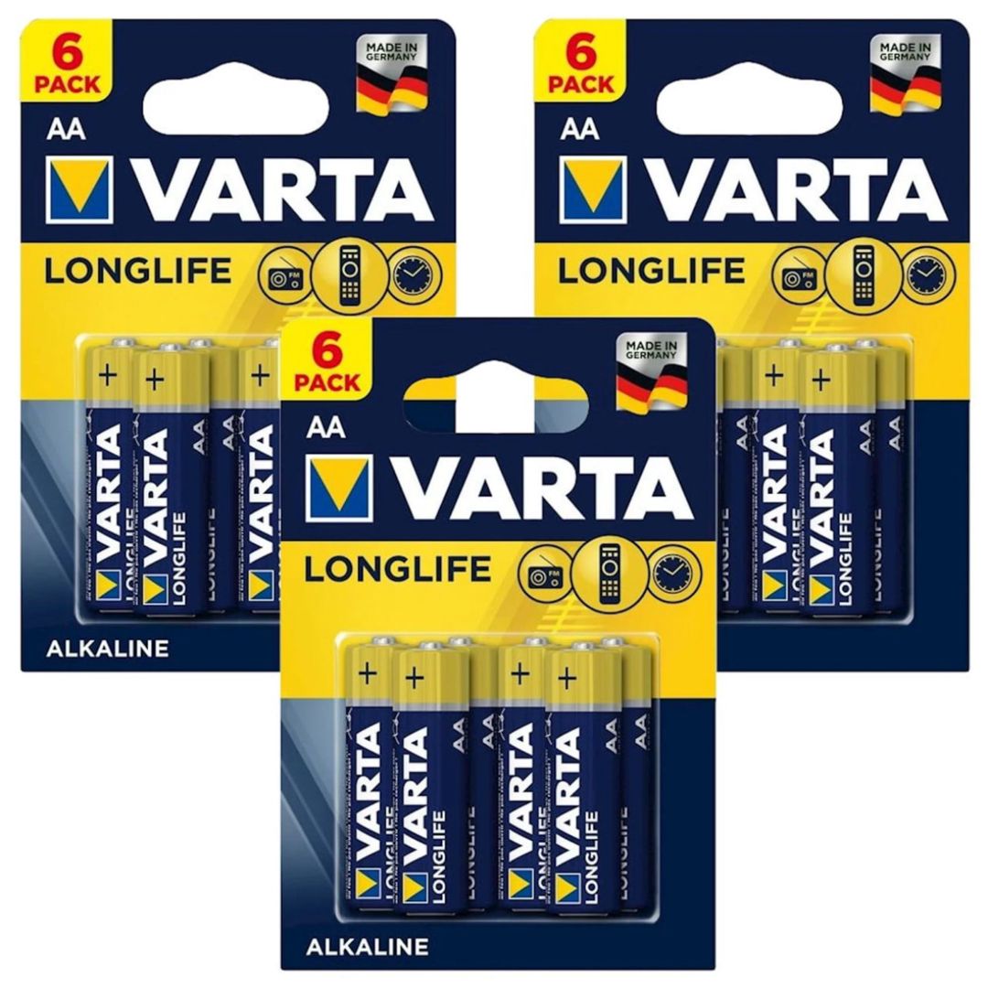 Batareya Varta Longlife Extra LR06 AA, 4 əd — Batareyalar və şarj cihazları, Bakı