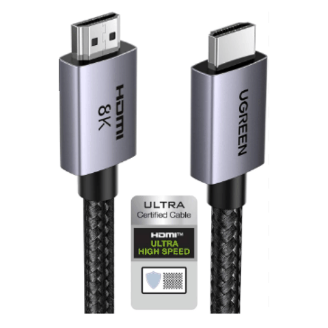 Kabel Ugreen 8K HDMI 2.1 Ultra HD 8K@60Hz 4K@120Hz High Speed 48Gbps — Bakı