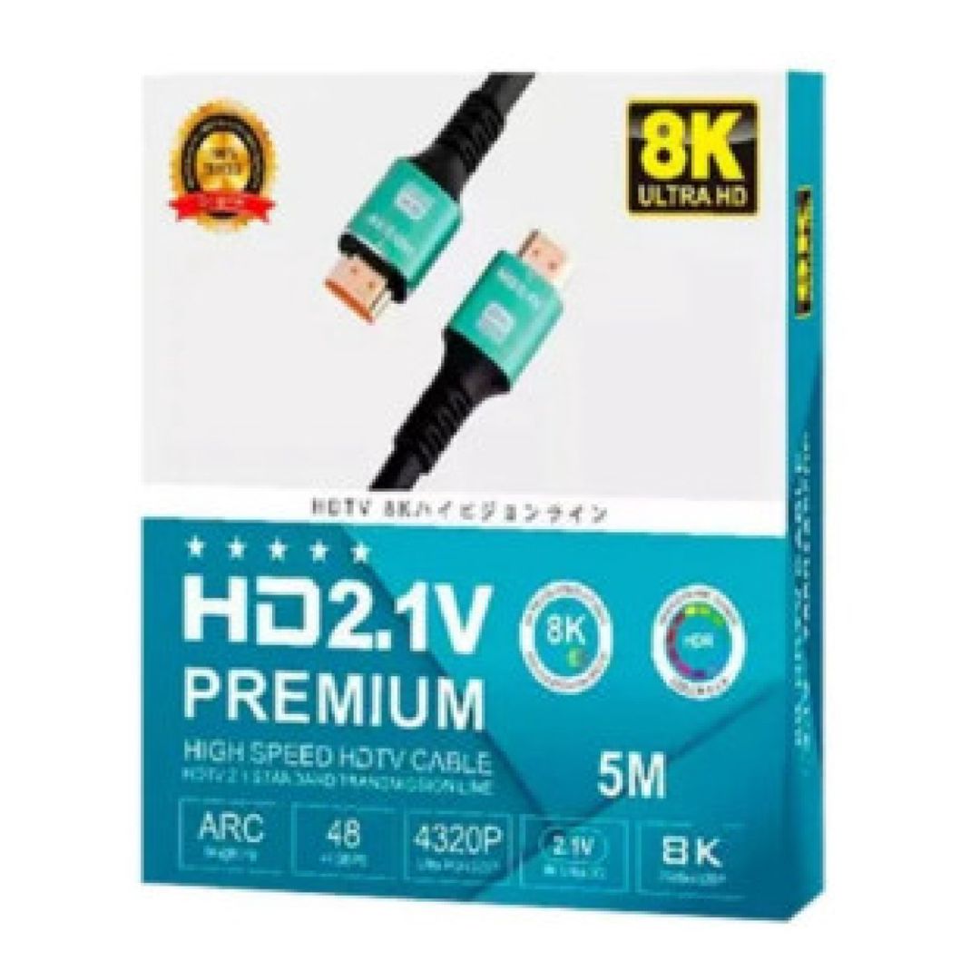 Kabel HDMI 2.1V Premium Hdtv 8K Ultra HD, 5 m — Kabelləri, adapterlər və keçidçilər, Bakı (3)