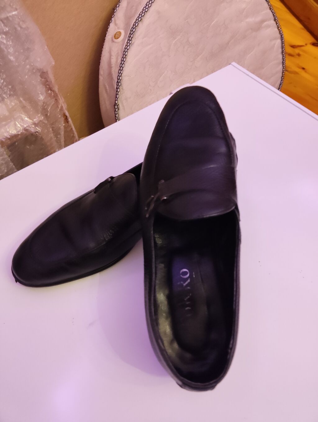 Kişi loaferləri – qara rəng, klassik dizayn - Model: Loafer (bağsız — Ayakkabılar, Masazır (2)