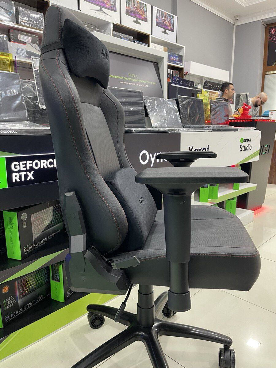 2E Gaming Chair Basan Black/Red Gen II — Mebel, Bakı (8)