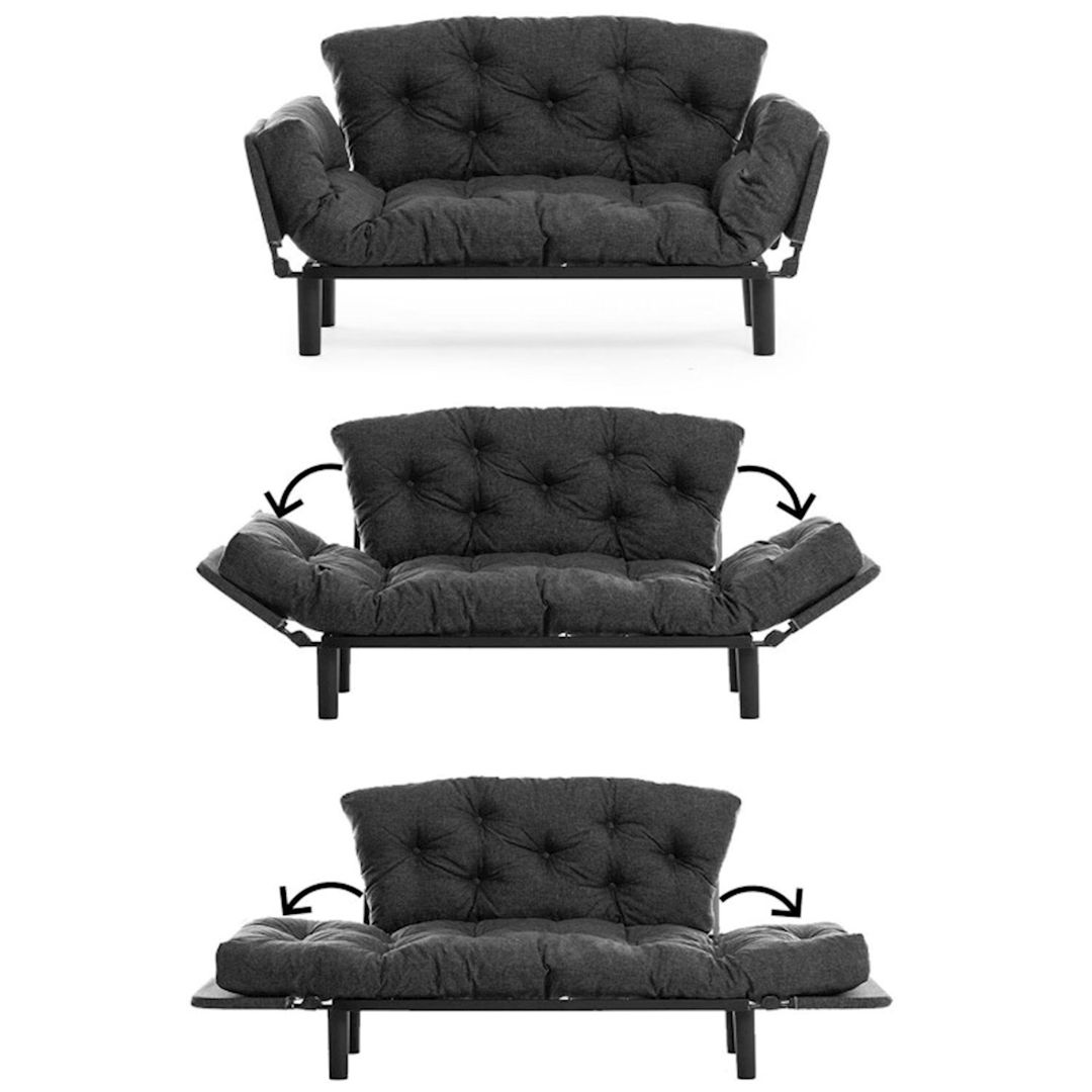 Divan Futon Nitta FT LN053, 85х70х155 sm, sarı — Divanlər, Bakı (3)
