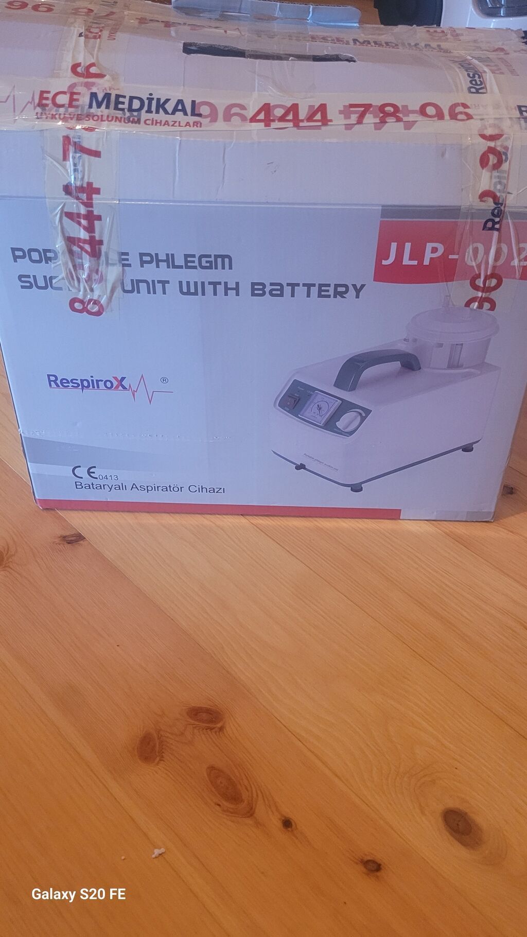 RespiroX JLP-002 – Bataryalı Portativ Aspirator (Phlegm Suction Unit) — Tibbi avadanlıqlar, Tovuz (4)