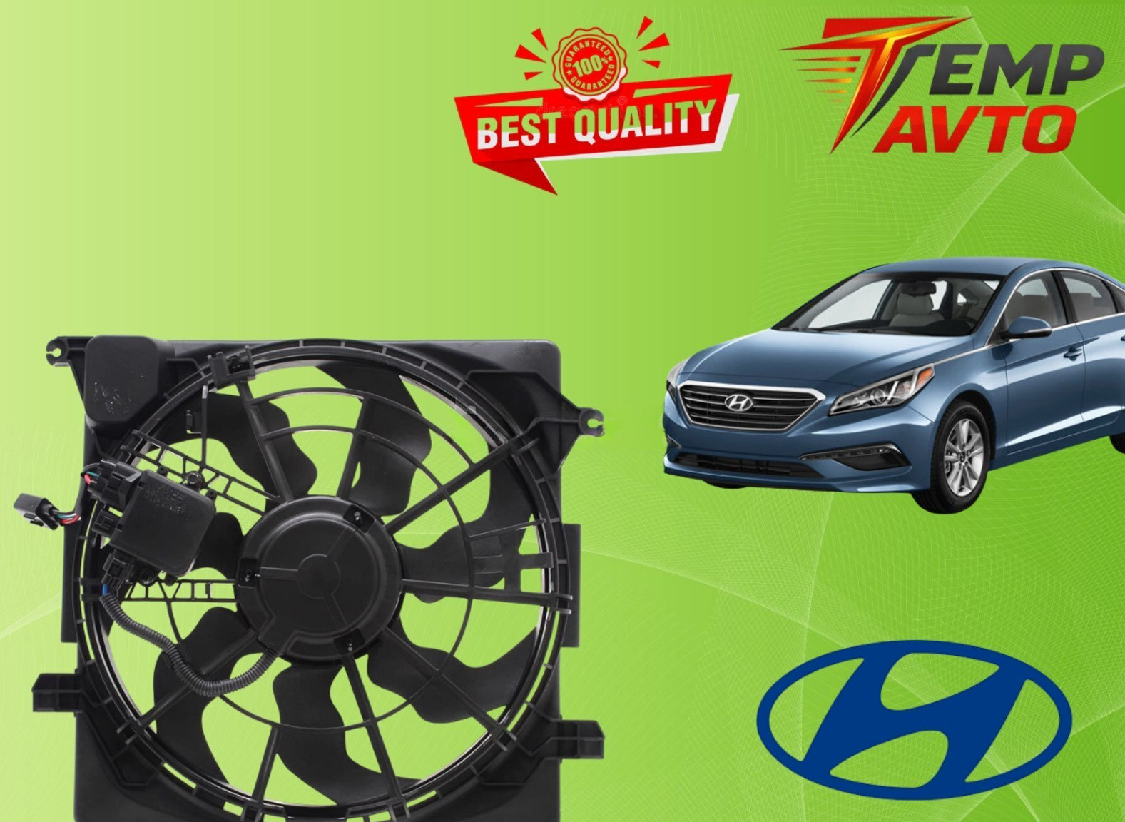 Radiator ventilyatoru Hyundai Sonata 2014-2017 1.6 Turbo — Bakı