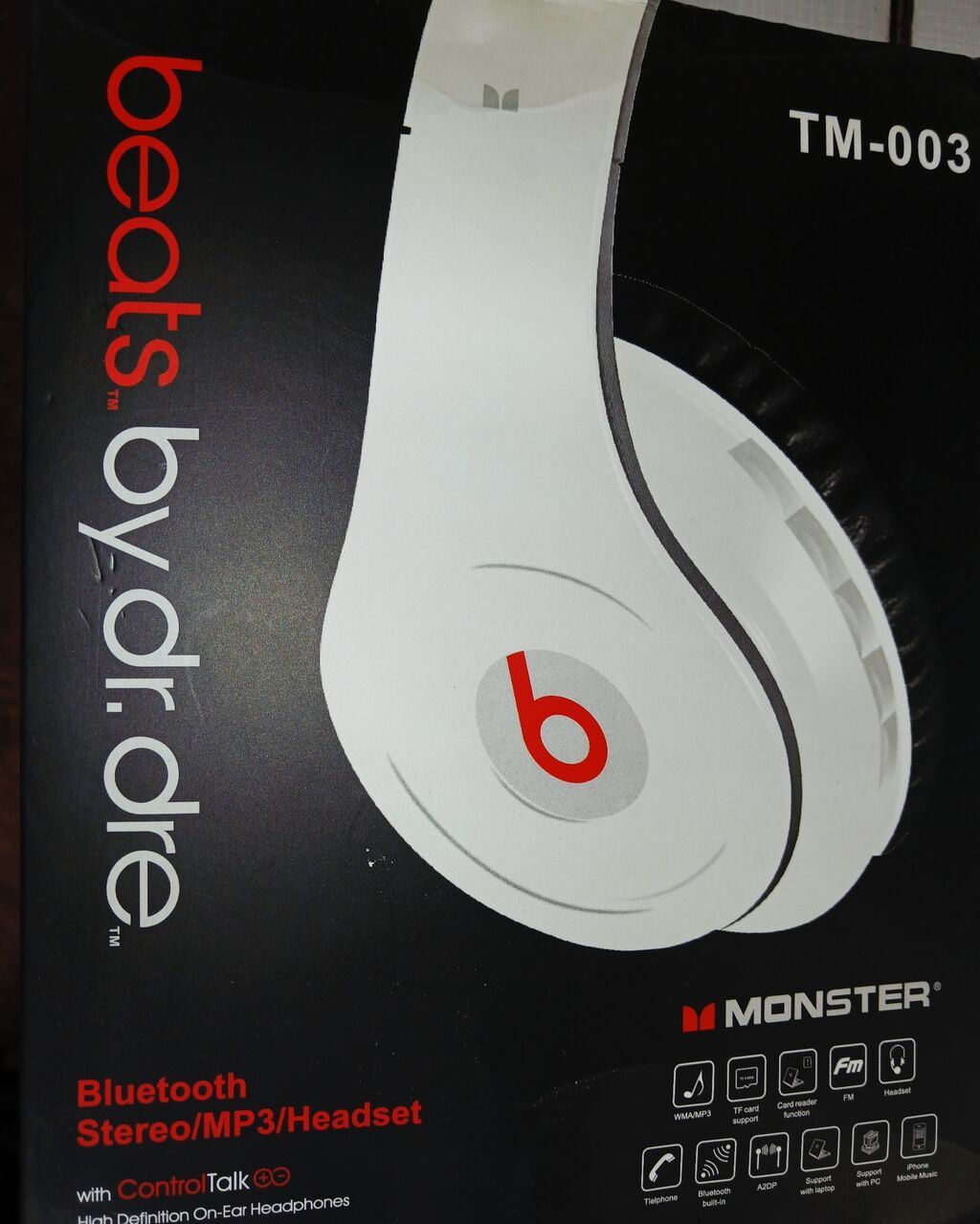 Beats by Dr. Dre TM-003 – Bluetooth Stereo/MP3 Headset - Simsiz — Qulaqcıqlar, Qəbələ