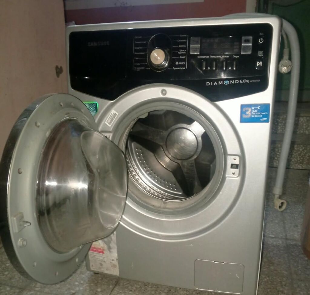 Paltaryuyan maşın Samsung, 6 kq, İşlənmiş, Avtomat, Qurutmasız — Çamaşır maşınları, Bakı (2)