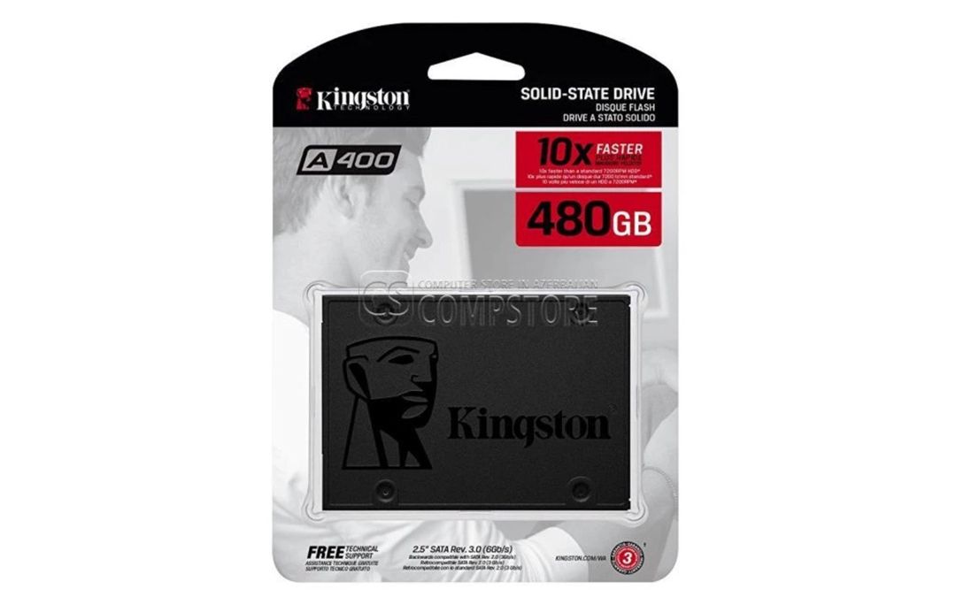 SSD Kingston A400 480GB — Kompüterlər və noutbuklar, Bakı
