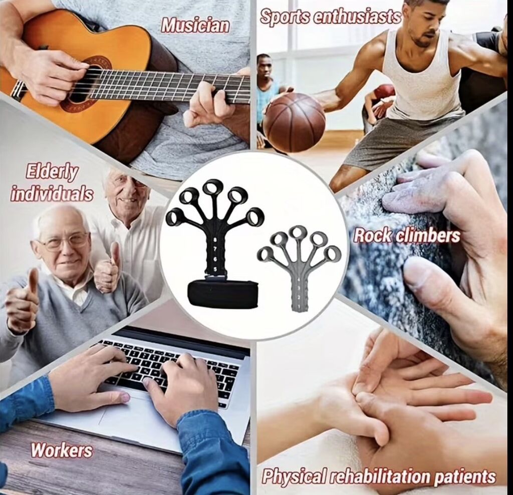 Barmaq və bilək üçün elastik məşq qurğusu – genişləndirici rezinlərlə — Fitness və yoqa, Bakı (3)
