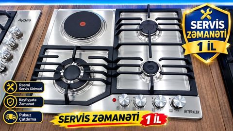 Qaz plitəsi 4 gözlü, Yeni — Bakı