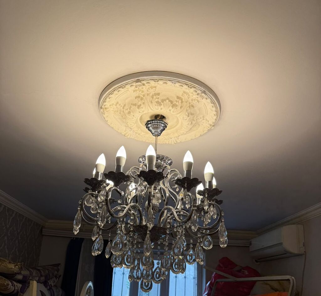 Çılçıraq, 8 lampa, Metal — Tavan is?qlar? v? cilc?raqlar, Hacıqabul (2)