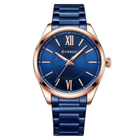 Qol saatı Curren C8423 Blue/Rosegold — Bakı