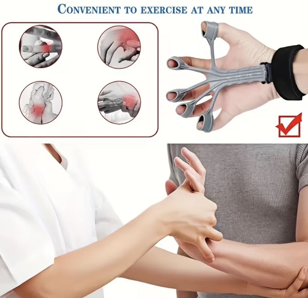 Barmaq və bilək üçün elastik məşq qurğusu – genişləndirici rezinlərlə — Fitness və yoqa, Bakı (2)