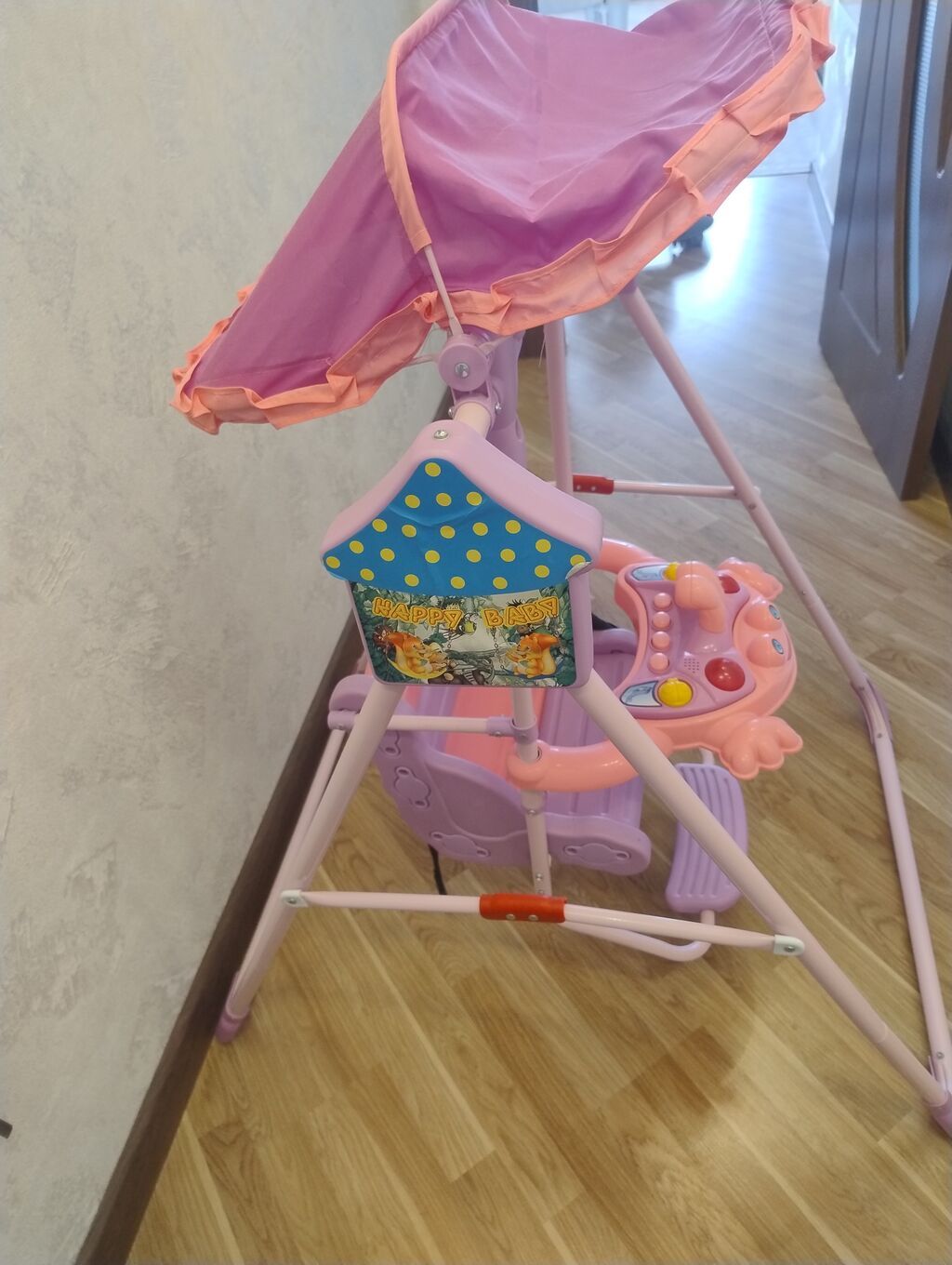 Uşaq yelləncəyi – Baby Land - Rəng: çəhrayı/bənövşəyi tonlarda — Yelləmə maşınları, Bakı (4)