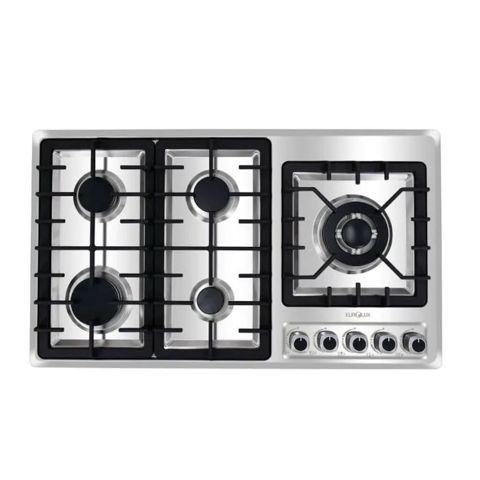 Eurolux EU‑GH3684GSD‑90S qaz peçi Kombinə olunmuş bişirmə səthi ilə — ქურები