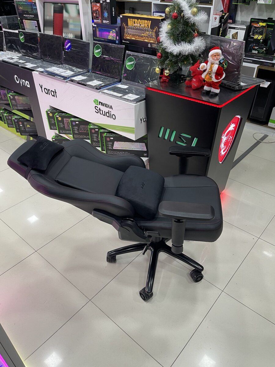 2E Gaming Chair Basan Black/Red Gen II — Mebel, Bakı (3)