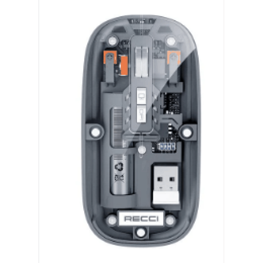 Siçan Recci RCS-M01 Space Capsule Multimode Wireless Transparent — Klaviaturalar və siçanlar, Bakı (2)