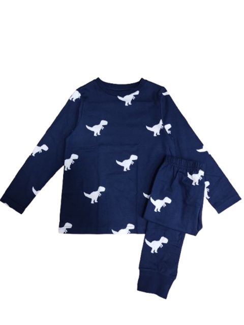 Oğlanlar üçün şalvarlı pijama dəsti D_pijama_blue, göy, pambıq, ölçü 5-6 yaş — Bakı