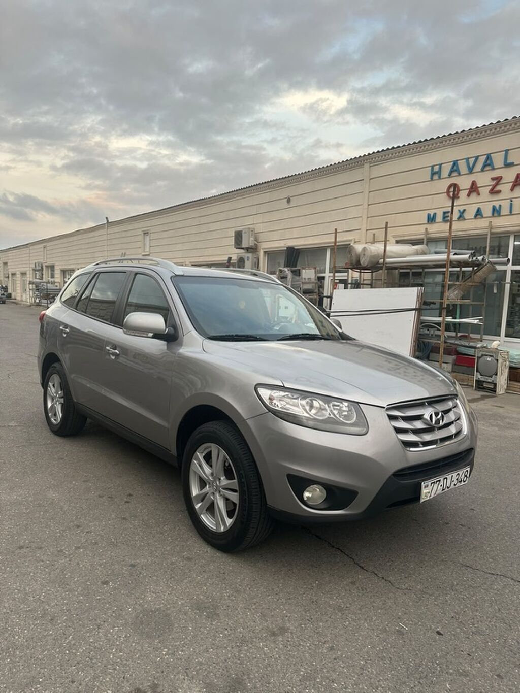 Real Alıcıya Endırım Olacag‼ Hyundai Santa Fe, gümüşü rəng 77-DJ-348 — Avtomobillər, Bakı