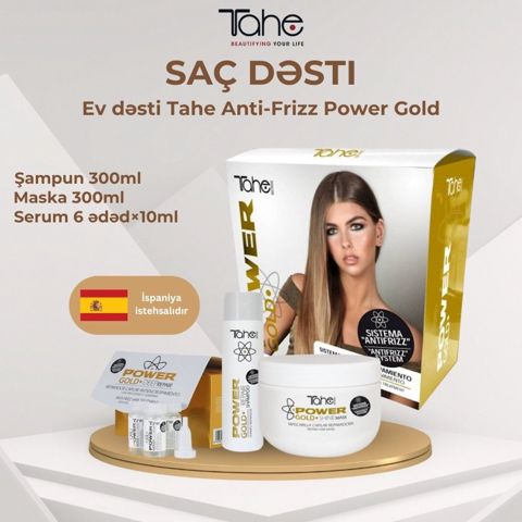 Ev dəsti Tahe Anti-Frizz Power Gold — Bakı